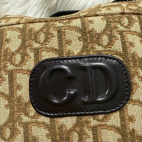 Authentic Dior Tan and Brown Monogram Shoulder Bag - Picture 3 of 16
